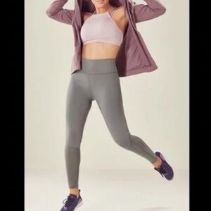 Fabletics workout Legging  grey mesh